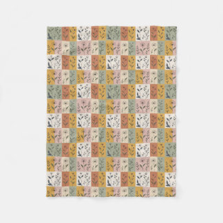 Polar Manta Floral de Parche Vintage Botánico