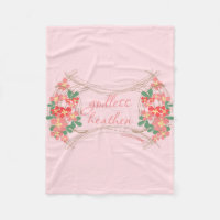 Manta floral del paño grueso y suave pagano ateo