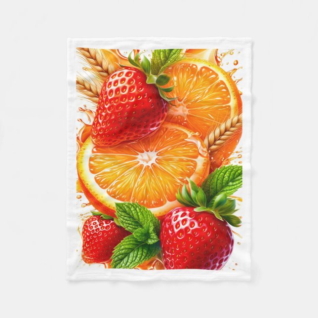 Polar Manta Fresca de Fresa y Naranja (Anverso)