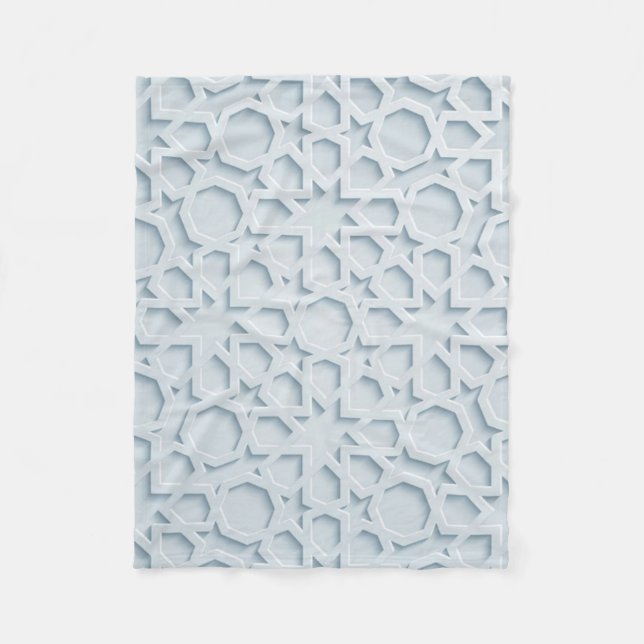 Polar manta geométrica marroquí islámica del modelo (Anverso)