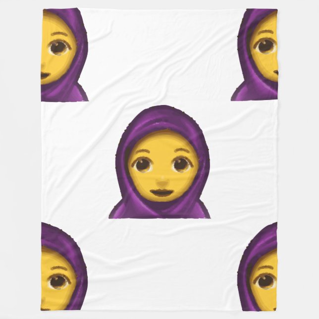 Polar manta hijab de emoji (Anverso)