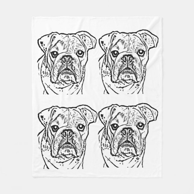 Polar Manta inglesa del bulldog (Anverso)