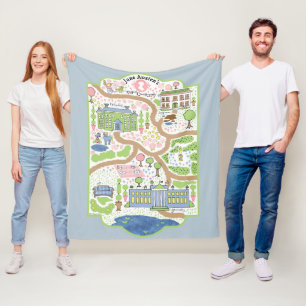 Polar Manta Jane Austen del mapa del orgullo y del