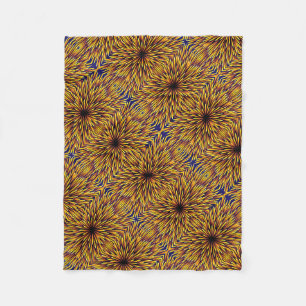 Polar Manta Mandala ADOM Flor de Girsol Dorada