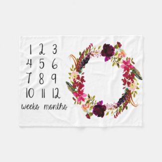 Polar Manta mensual del bebé de la foto del jalón