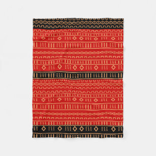 Polar Manta moderna roja y negra de Mudcloth