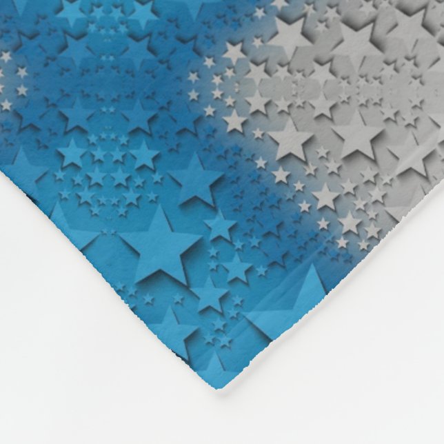 Polar Manta Mosaico Azul Plateado ADOM (Esquina)
