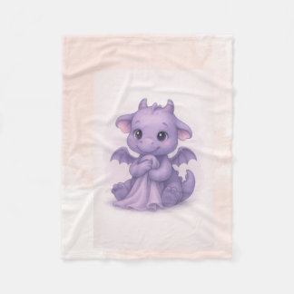 Polar manta para bebe de baby dinosaurio