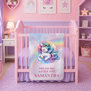 Polar Manta para bebé regalo mágico día unicornio pastel