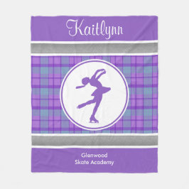 Polar Manta patinadora púrpura de la tela escocesa del