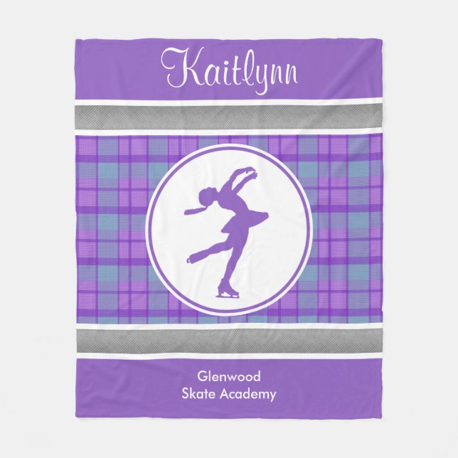 Polar Manta patinadora púrpura de la tela escocesa del (Anverso)