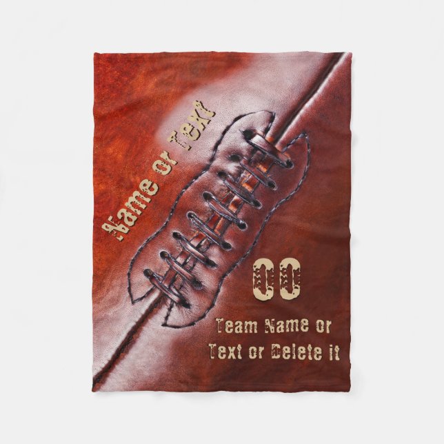 Polar Manta personalizada barata del fútbol, texto 3 (Anverso)