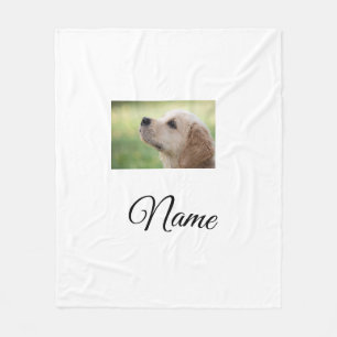 Polar Manta personalizada con foto de animal colorido si