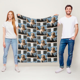 Polar Manta personalizada con foto de perro