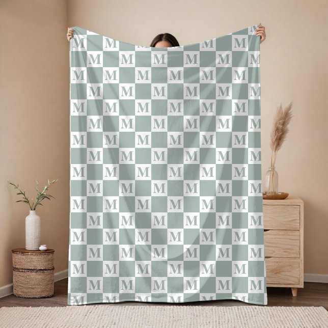 Polar Manta personalizada de bebé Sage como regalo para  (Personalized Baby Name Blanket – Soft Sage Gift for Newborns, Girls & Boys)
