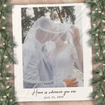Manta personalizada de fotos de boda, regalo para