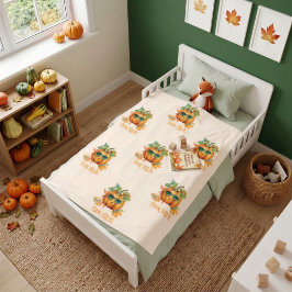 Polar Manta personalizada de otoño con calabaza acogedor