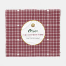 Manta personalizada de plaid patrimonial para masc