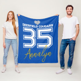 Polar Manta Personalizada de Voleibol Nombre Número Escu