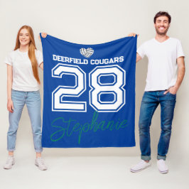 Polar Manta personalizada de voleibol nombre número escu