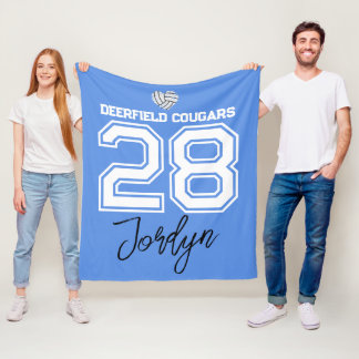 Polar Manta personalizada de voleibol nombre número escu