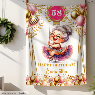 Polar Manta Personalizada Divertida de Abuela Regalo de
