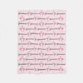 Polar Manta personalizada flamenco rosado de los chicas