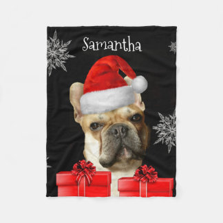 Polar Manta personalizada Frenchie del paño grueso y