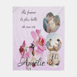 Polar Manta personalizada 'La mujer más bella de mi vida