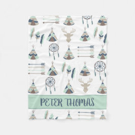 Polar Manta personalizada para la acuarela Boho