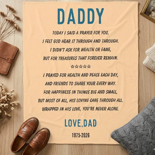 Polar Manta Personalizada para Papá   Día del Padre Pers