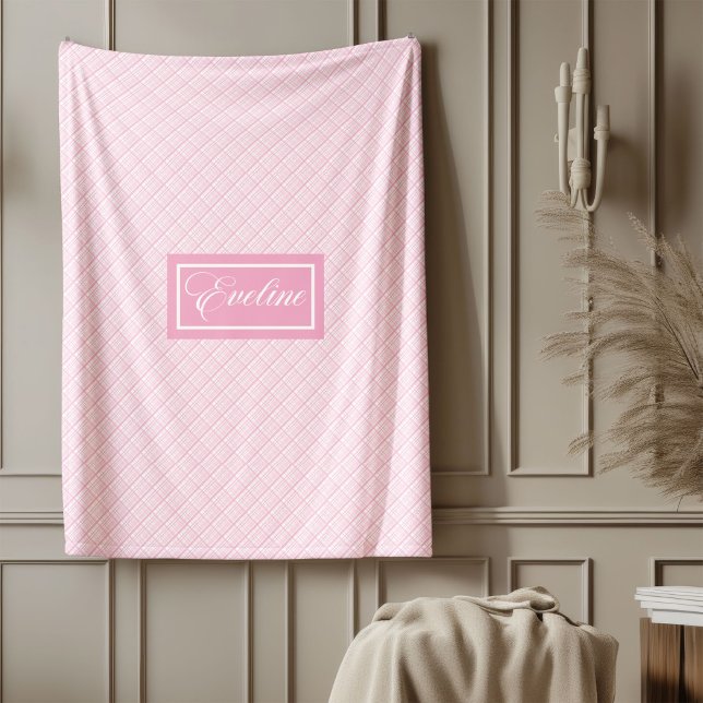 Polar Manta personalizada pastel moderna comodidad chic (Personalized Pastel Blanket Modern Chic Comfort)