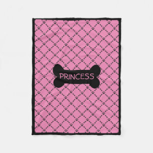 Polar Manta personalizada rosa del perrito