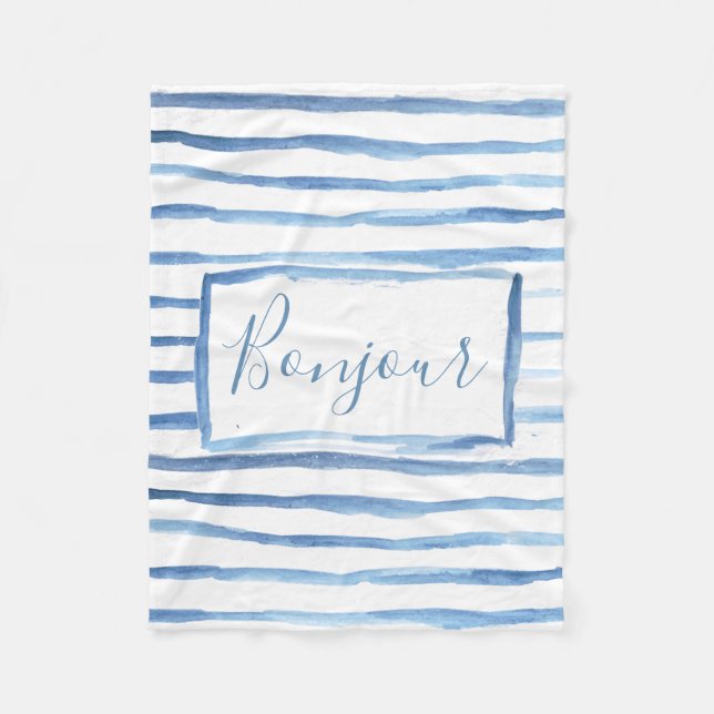 Polar Manta pintada del personalizable de las rayas (Anverso)