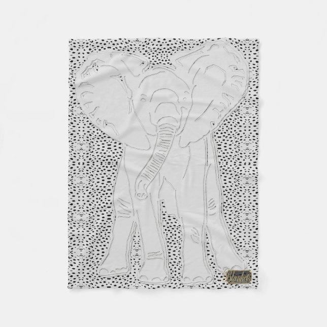 Polar Manta punteada del paño grueso y suave del (Anverso)