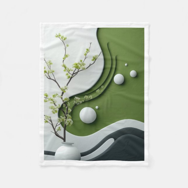 Polar Manta Rama Verde Zen y Esferas (Anverso)