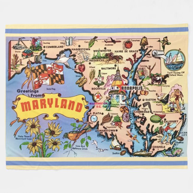 Polar Manta Retro de Maryland (Frente (Horizontal))