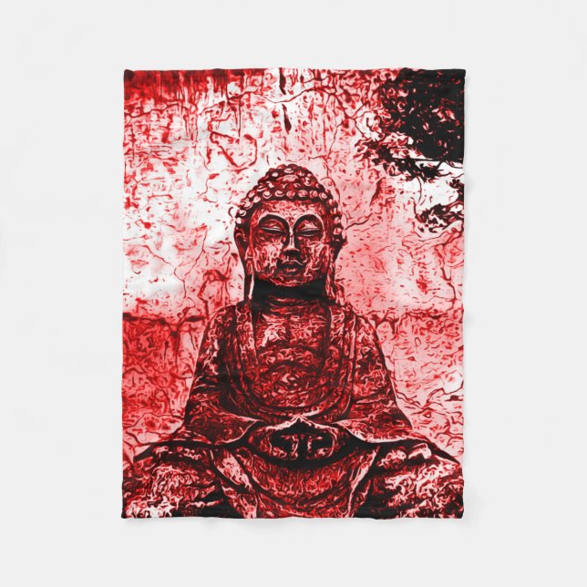 Polar Manta roja del arte del Grunge de Buda (Anverso)