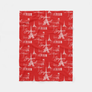 Polar Manta roja del paño grueso y suave del navidad de