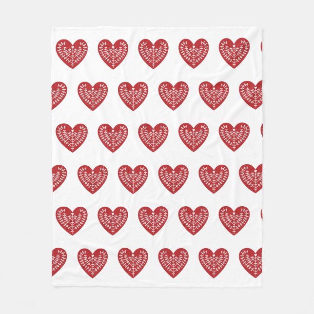 Polar Manta roja escandinava del paño grueso y suave del (Anverso)