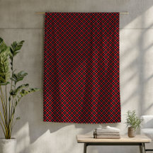 Manta Roja y Negra – Estilo Cabaña Clásico Tartán