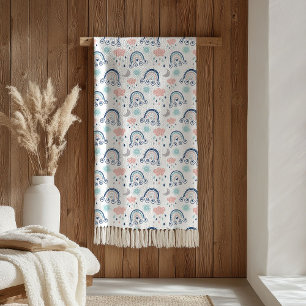 Polar Manta Rosa Marina Regalo Boho para Pequeños Soñado