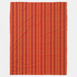 Polar Manta Rústica Naranja con Patrón Azteca 60" x 80"