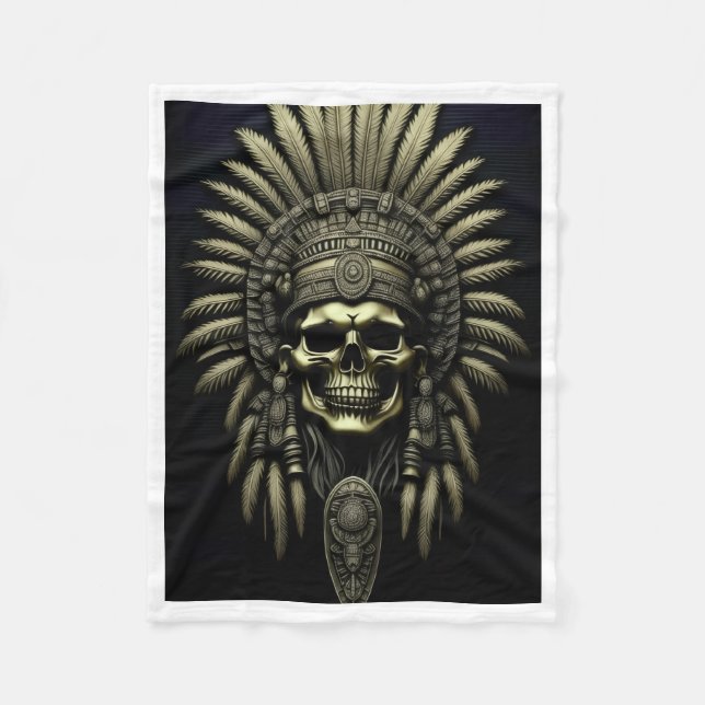 Polar Manta Sherpa Tribal Skull (Anverso)