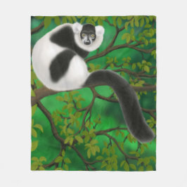 Polar Manta superada blanco y negro del paño grueso y