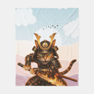 Polar Manta Zen de Ola Tradicional Japonesa del Gato Sam