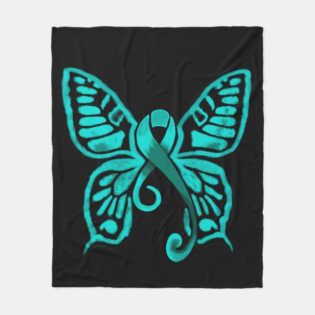 Polar ¡Mariposa verde azulada de la cinta! Manta del (Anverso)