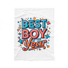 Mejor Niño Del Año Manta De Felpa Para Niños Lindo