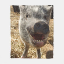 Mini manta sonriente del paño grueso y suave del