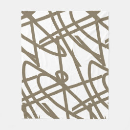 Polar Minimalismo abstracto líneas de chocolate manta bl